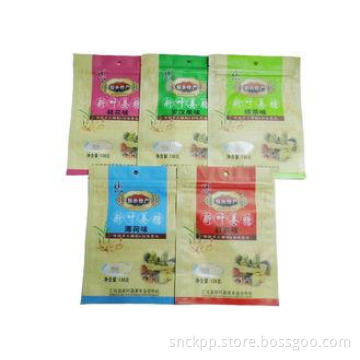 Customized Snack Packaging Bags / Zipper Pouches For Packin